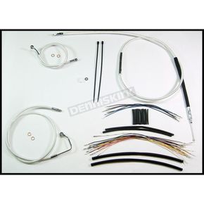 Custom Sterling Chromite II Designer Series Handlebar Installation Kit for Use w/15 in. - 17 in. Ape Hangers (w/ABS)