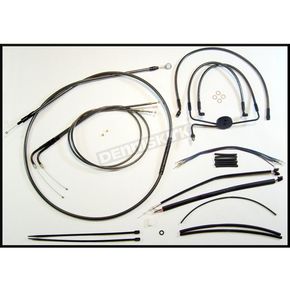 Black Pearl Designer Series Handlebar Installation Kit for Use w/15 in. - 17 in. Ape Hangers