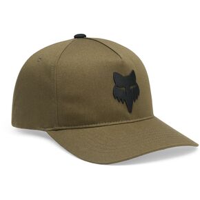 Olive Green Fox Head Subframe Snapback Hat
