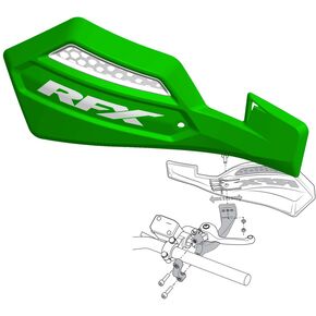 Green Race Series Handguards w/Mount Kit