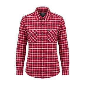 Women's Red/White/Black Road Queen Flannel Shirt