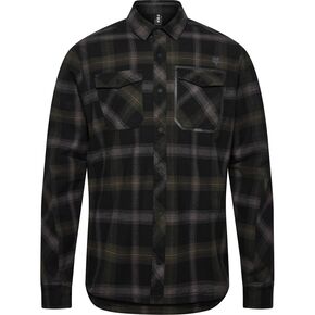 Black/Black Defend Drive Windblock Flannel Shirt
