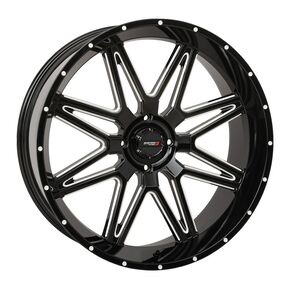 Gloss Black Milled ST-7 24x9 in. Wheel