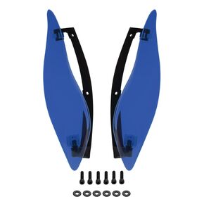 Blue Adjustable Batwing Air Deflectors
