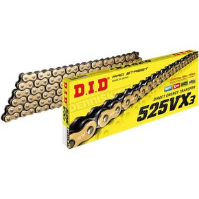 Gold 525VX3 Professional X-Ring Series Chain