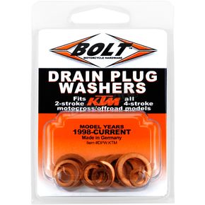 Copper Drain Plug Washer Set
