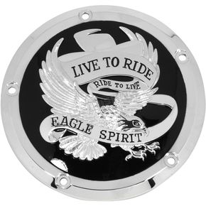 Black Live To Ride/Eagle Spirit Derby Cover