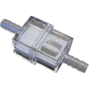 White In-Line Fuel Filter