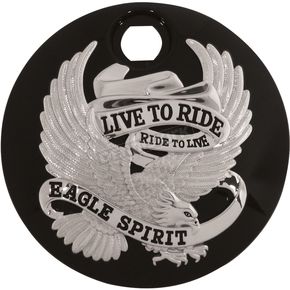 Black Live To Ride/Eagle Spirit Fuel Door