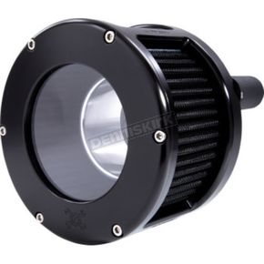 Black BA Race Series Air Cleaner Kit W/Clear Cover and Black Filter
