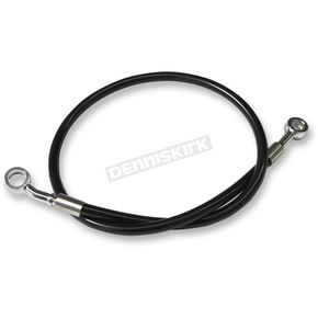 Black Stainless Brake Line for Use w/15 in. - 17 in. Ape Hangers