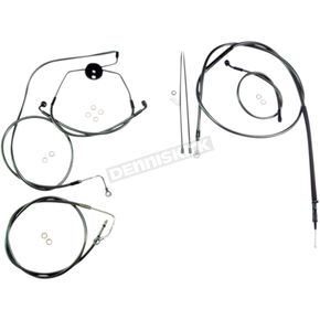 Black Pearl Designer Series Handlebar Installation Kit for use w/10 in. Ape Hangers w/ABS