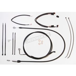 Black XR Handlebar Control Cable Kit for use with 15-17 in. Apehangers