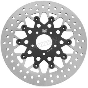 Black Front 11.8 in. Floating Mesh Pattern Rotor