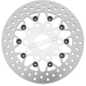 Silver Front 11.8 in. Floating Mesh Pattern Rotor
