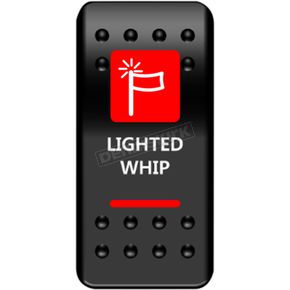 On/Off Red Whip Light Rocker Switch 