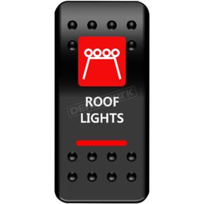 On/Off Red Roof Light  Rocker Switch 