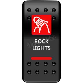 On/Off Red Rock Light Rocker Switch 