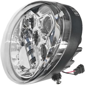 Chrome VRod LED Headlight