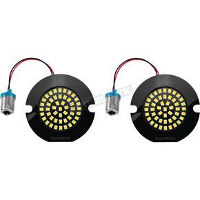 Red Wide View LED Turn Signal 1156 Inserts