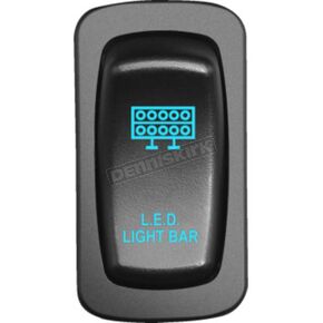 Blue Low-Profile Light Bar Switch