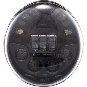 Black V-Rod LED Headlight