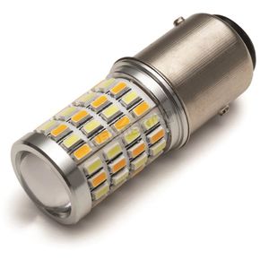 White/Amber High-Intensity LED Bulb for 1157 Applications