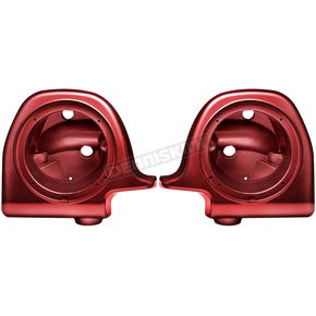 Stiletto Red Lower Vented Fairing 6 1/2 in. Speaker Pod Mounts