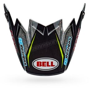 Black/Silver/Green/Blue Visor for Moto-9 Flex Pro Circuit Replica 19 Helmets