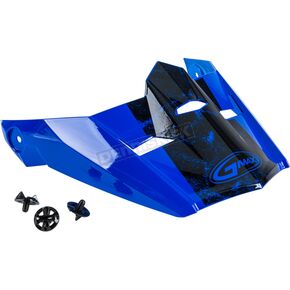 Blue/Black Visor Kit w/Screws for MX-46 Dominant Medium to XX-Large Helmets