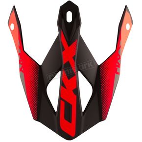  Matte Red/Black/Gray Visor for TX319 Arkos Helmets