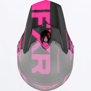 Black/Pink Torque Team Helmet Peak