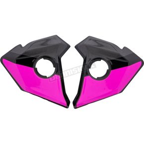 Black/Fuchsia Maverick Modular Helmet Side Covers