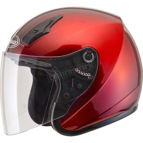 Metallic Wine Red OF17 Open Face Helmet