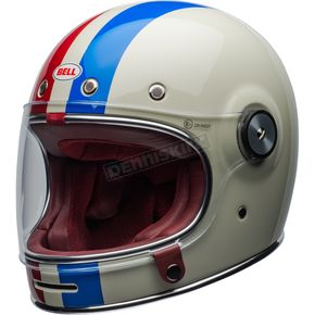 Vintage White/Oxblood/Blue Bullitt Command Helmet