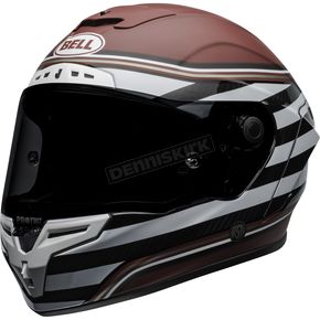 Matte/Gloss White/Candy Red Race Star Flex DLX Roland Sands Design The Zone Helmet