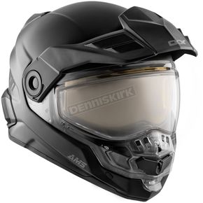 Matte Black Mission AMS Snow Helmet w/Electric Shield