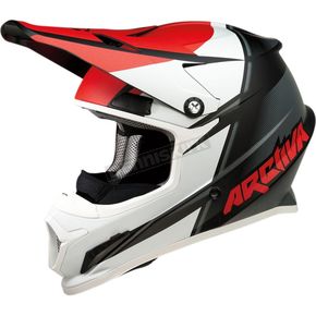 Black/Red/White Rise Summit Cambio Helmet