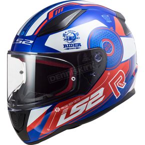 Blue/Red/White Rapid Stratus Helmet