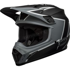 Matte Black/Gray/White MX-9 Mips Twitch DBK LE Helmets