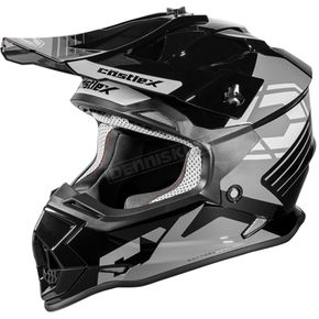 Youth Black/Silver Mode MX Sector Helmet