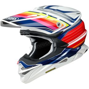Red/Dark Blue/White/Yellow VFX-EVO Pinnacle TC-1 Helmet