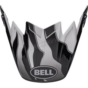Black/White Visor for Moto-9S Flex Claw Helmets