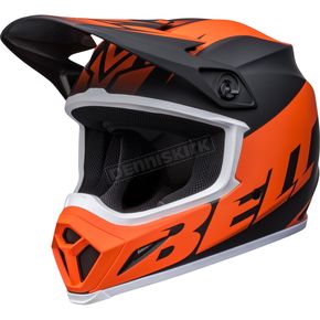 Matte Black/Orange/White MX-9 Mips Disrupt Helmet