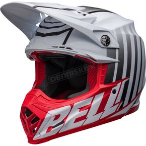 Matte/Gloss White/Red/Black Moto-9S Flex Sprint Helmet