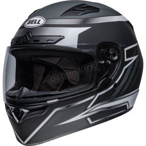 Matte Black/White/Gray Qualifier DLX Mips Raiser Helmet