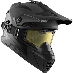 Carbon Black Titan Air Flow Carbon Helmet w/210° Goggle