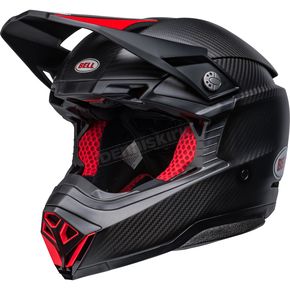 Satin/Gloss Black/Red Moto-10 Spherical LE Helmet