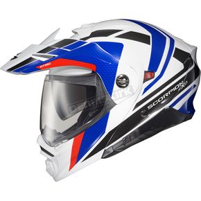 White/Blue EXO-AT960 Modular Hicks Helmet