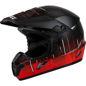  Matte Black/Red MX-46 Frequency Helmet